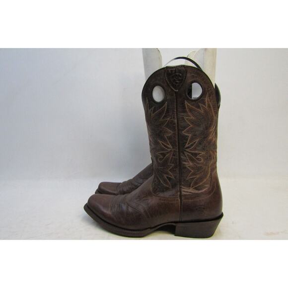 Ariat Mens Size 8.5 D Brown All Leather Buckaroo Stockman Cowboy Western Boots Ariat Mens Size 8.5 D Brown All Leather Buckaroo Stockman  main image 3